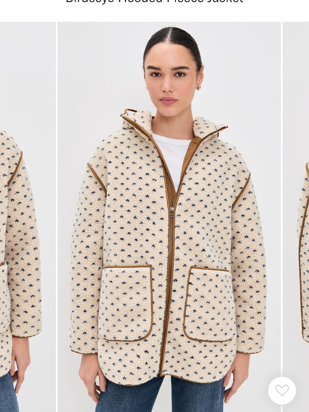 ISO Marea Sherpa Birdseye Hooded Jacket in size Small/Medium (NOT FOR SALE ISO)